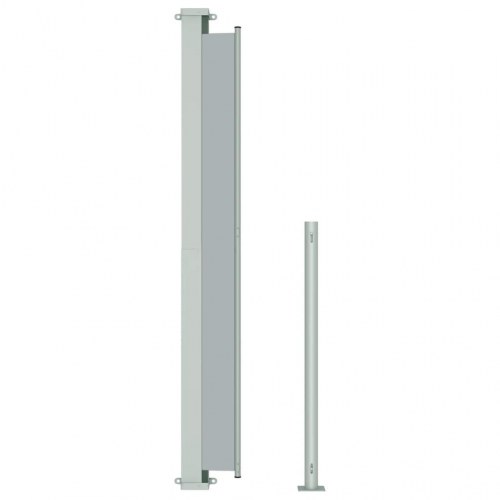 Sammenrullelig sidemarkise til terrasse 180×300 cm - grå