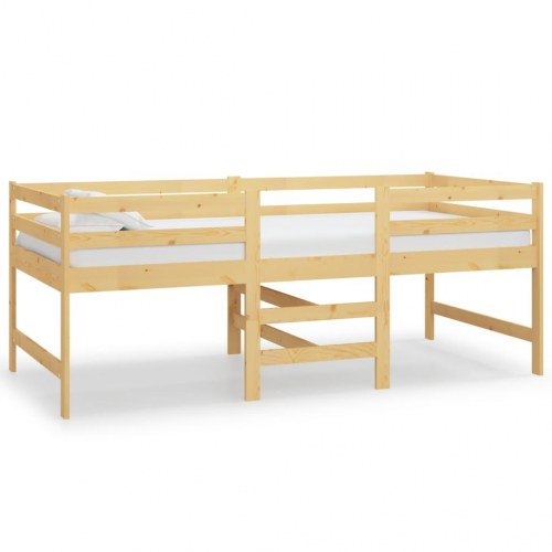 Sengeramme uden madras 90x200 cm massivt fyrretræ