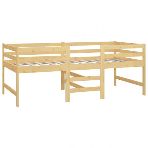 Sengeramme uden madras 90x200 cm massivt fyrretræ