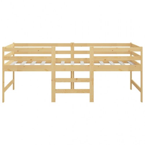 Sengeramme uden madras 90x200 cm massivt fyrretræ