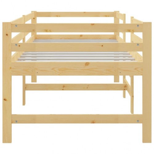 Sengeramme uden madras 90x200 cm massivt fyrretræ