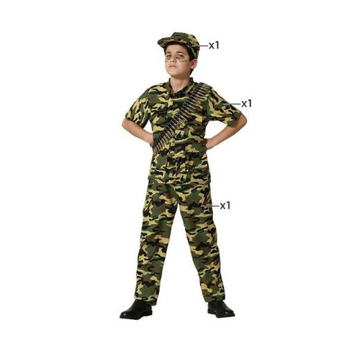 Kostume til børn Camouflage 7-9 år
