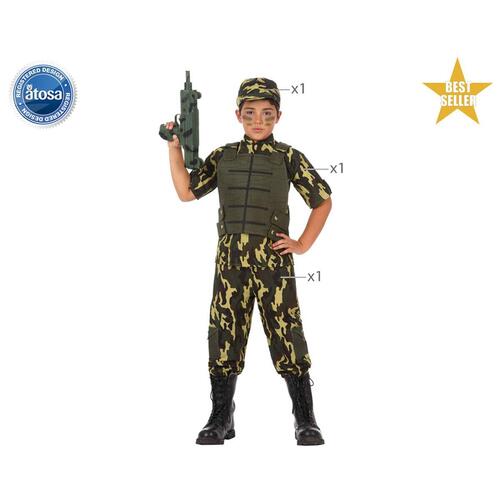 Kostume til børn Camouflage 7-9 år
