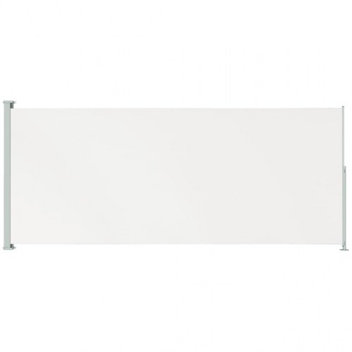 Sammenrullelig sidemarkise til terrassen 180x500 cm cremefarvet