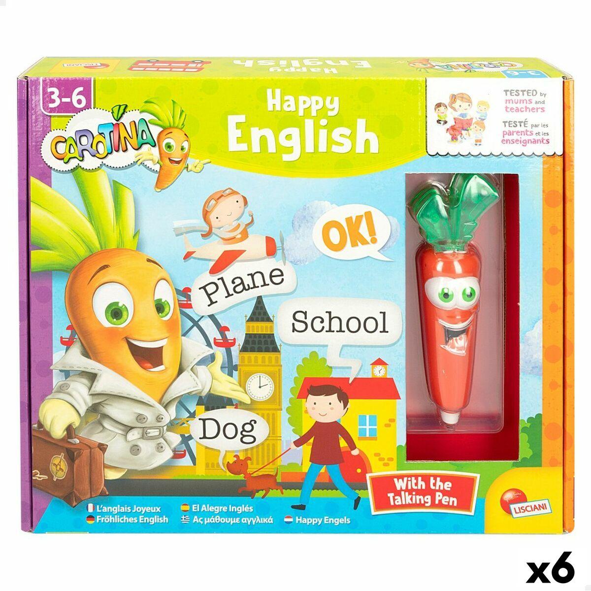 Lærerigt Spil Lisciani Carotina Baby Happy English Elektrisk Puslespil Enheder