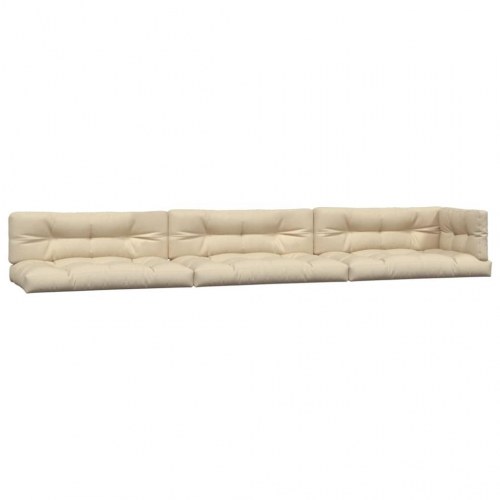 Pallehynder 7 stk. stof beige