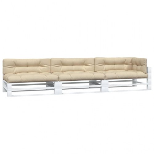 Pallehynder 7 stk. stof beige