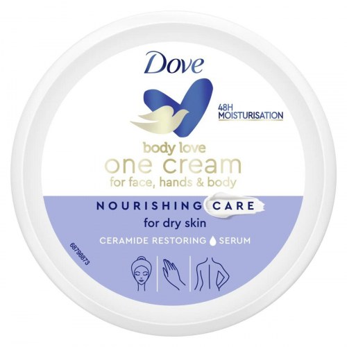 Bodylotion Dove Body Love 250 ml - fugtgivende creme til tør hud