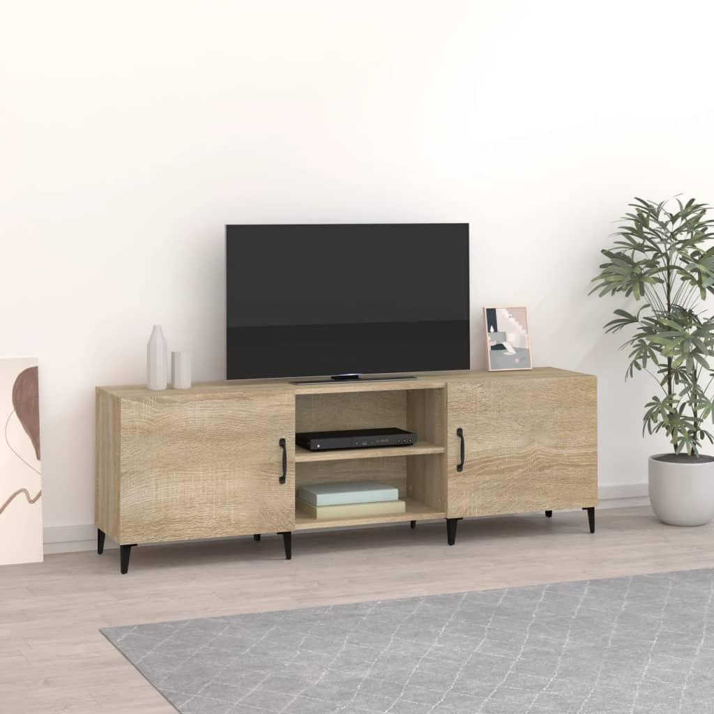 Tv-bord 150x30x50 cm konstrueret træ sonoma-eg