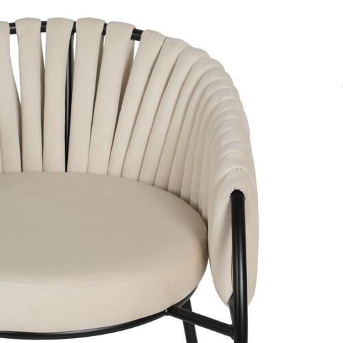 Stol Hvid Sort 60 x 49 x 70 cm