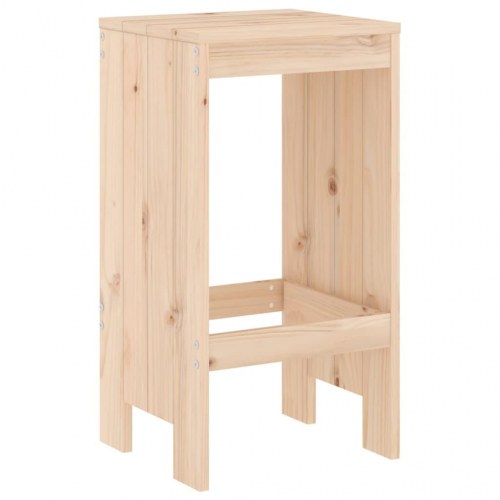Barstole 2 stk. 40x36x75 cm massivt fyrretræ