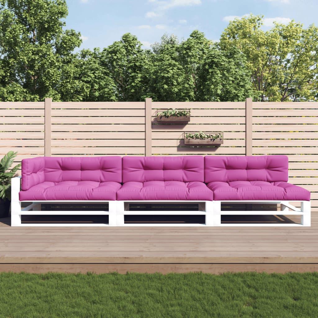 Pallehynder 7 stk. stof pink