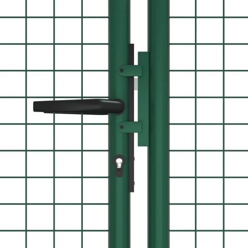 Havelåge i stål med net 400 × 125 cm - grøn