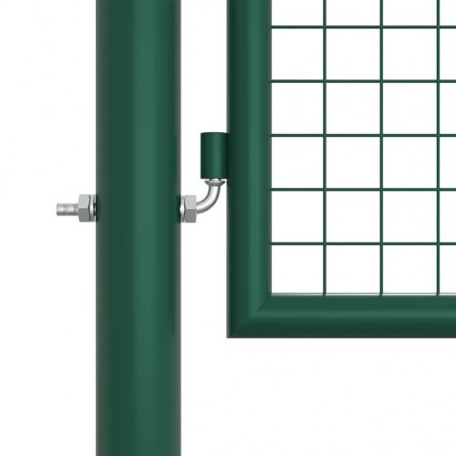 Havelåge i stål med net 400 × 125 cm - grøn