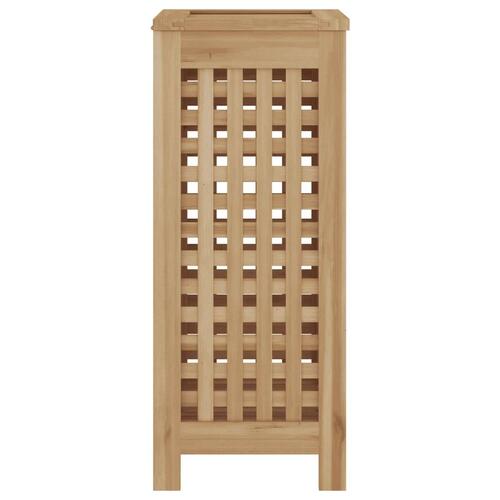 Vasketøjskurv 35x25x60 cm massivt teaktræ