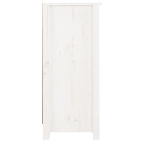 Skænk 40x35x80 cm massivt fyrretræ hvid