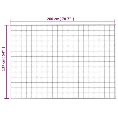 Tyngdetæppe 137 × 200 cm - 6 kg stof, blå