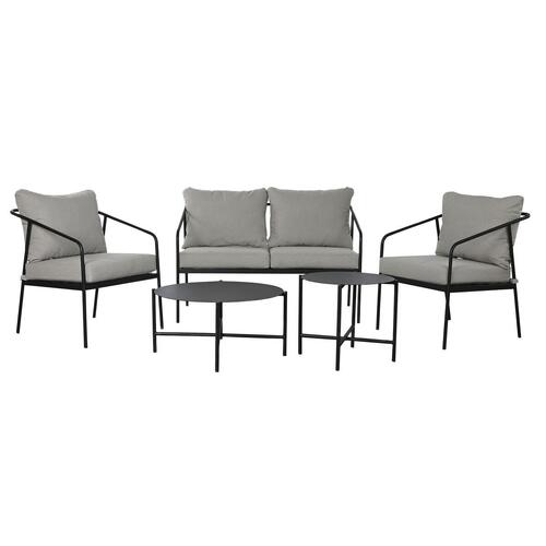 Bordsæt, skrivebord og 2 stole Home ESPRIT Stål 121 x 70 x 75 cm
