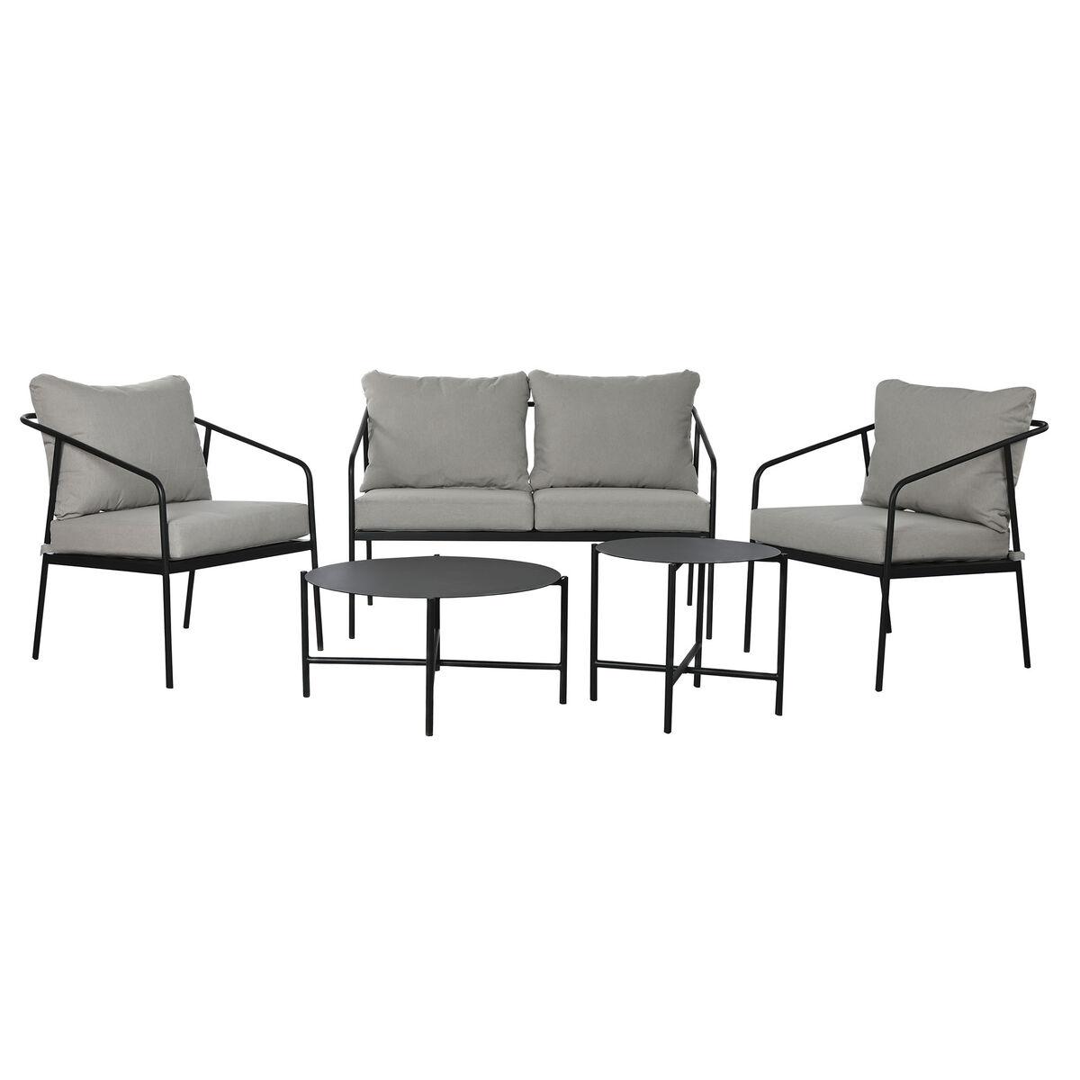 Bordsæt, skrivebord og 2 stole Home ESPRIT Stål 121 x 70 x 75 cm