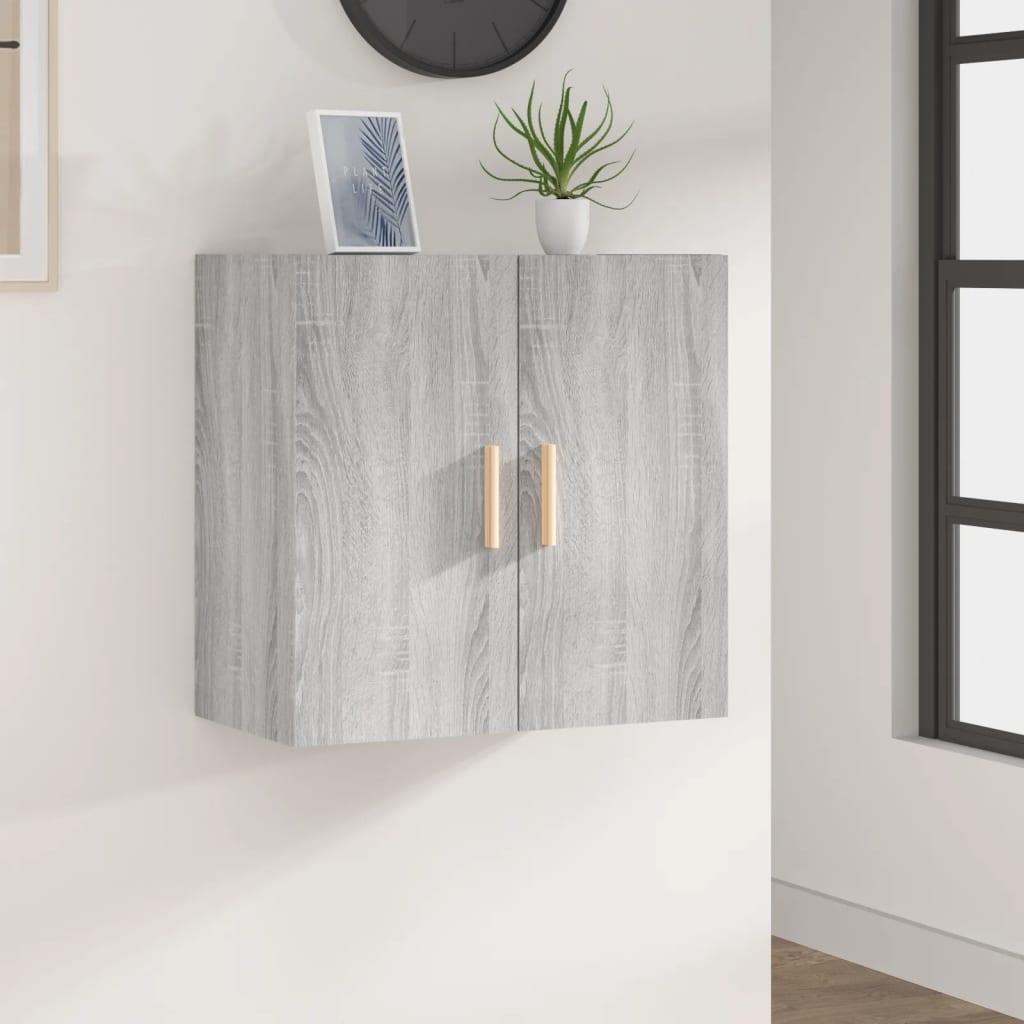 Vægskab 60x30x60 cm konstrueret træ grå sonoma-eg