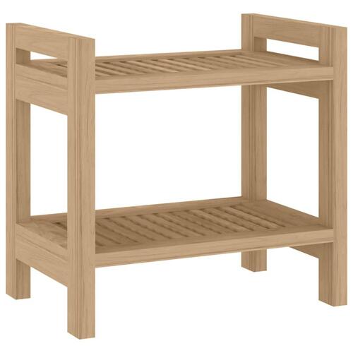 Badeværelsesbord 45x30x45 cm massivt teaktræ