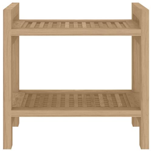 Badeværelsesbord 45x30x45 cm massivt teaktræ