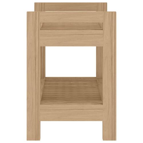 Badeværelsesbord 45x30x45 cm massivt teaktræ