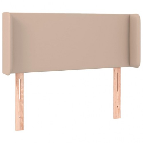 Sengegavl med LED-lys - cappuccino, 93 x 16 x 78/88 cm