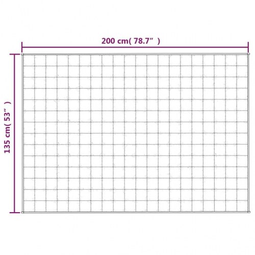 Tyngdetæppe 135 × 200 cm - 6 kg, blå bomuldsstof