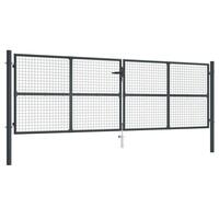 Havelåge i trådnet galvaniseret stål 400 x 175 cm grå