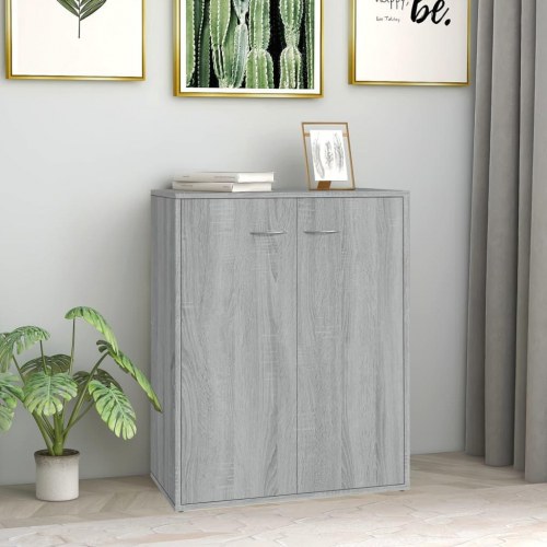 Skænk 60×30×75 cm - konstrueret træ i grå sonoma-eg
