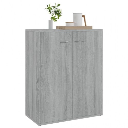Skænk 60×30×75 cm - konstrueret træ i grå sonoma-eg