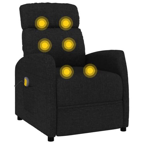 Massagestol stof sort