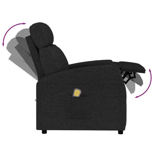 Massagestol stof sort