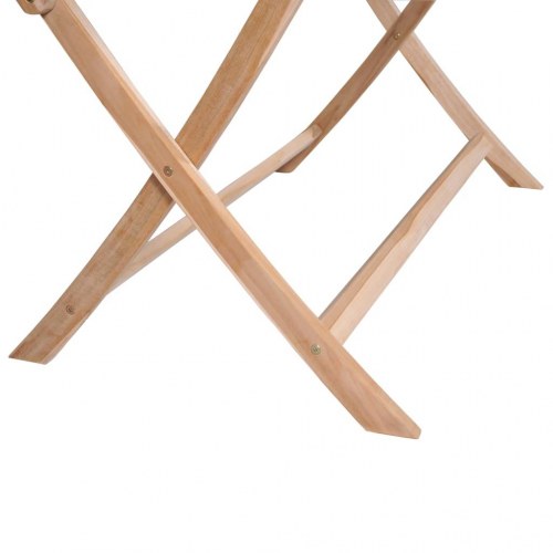Foldbart havebord 160x80x75 cm massivt teaktræ