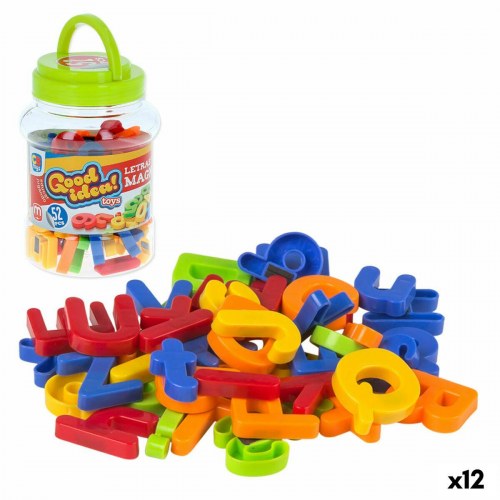 Magnetiske bogstaver og tal - 2 × 3 × 0,5 cm (12 enheder)