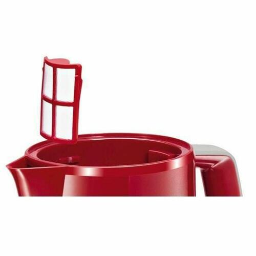 Kedel BOSCH TWK3A014 Rød Ja Rustfrit stål Plastik Plastik/Rustfrit stål 2400 W 1,7 L