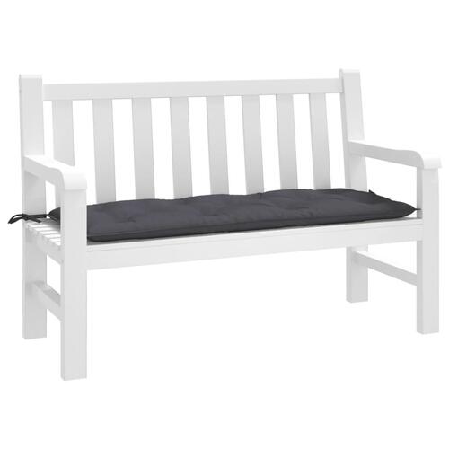 Hynde til havebænk 120x50x7 cm oxfordstof antracitgrå