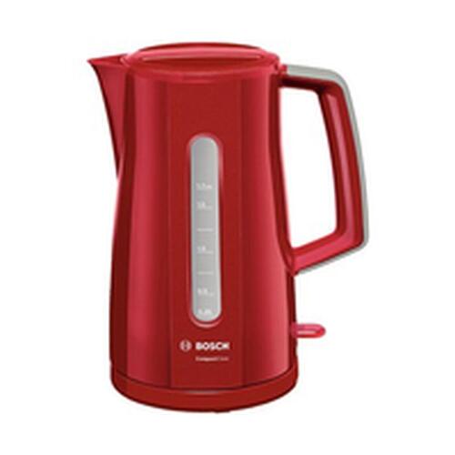Kedel BOSCH TWK3A014 Rød Ja Rustfrit stål Plastik Plastik/Rustfrit stål 2400 W 1,7 L