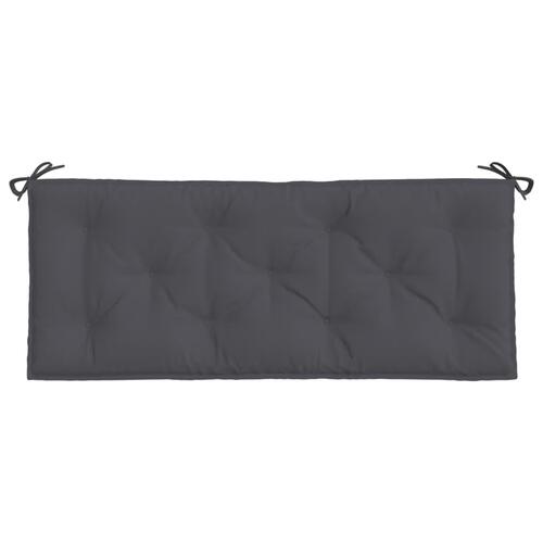 Hynde til havebænk 120x50x7 cm oxfordstof antracitgrå