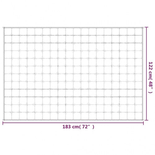 Tyngdetæppe i bomuld 122×183 cm - 9 kg, grå