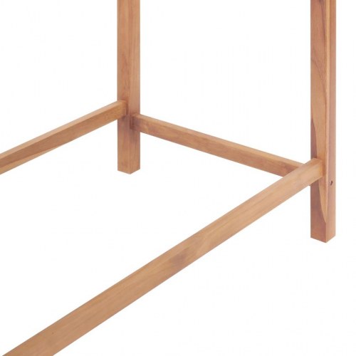 Udendørs barbord 120 x 65 x 110 cm massivt teaktræ
