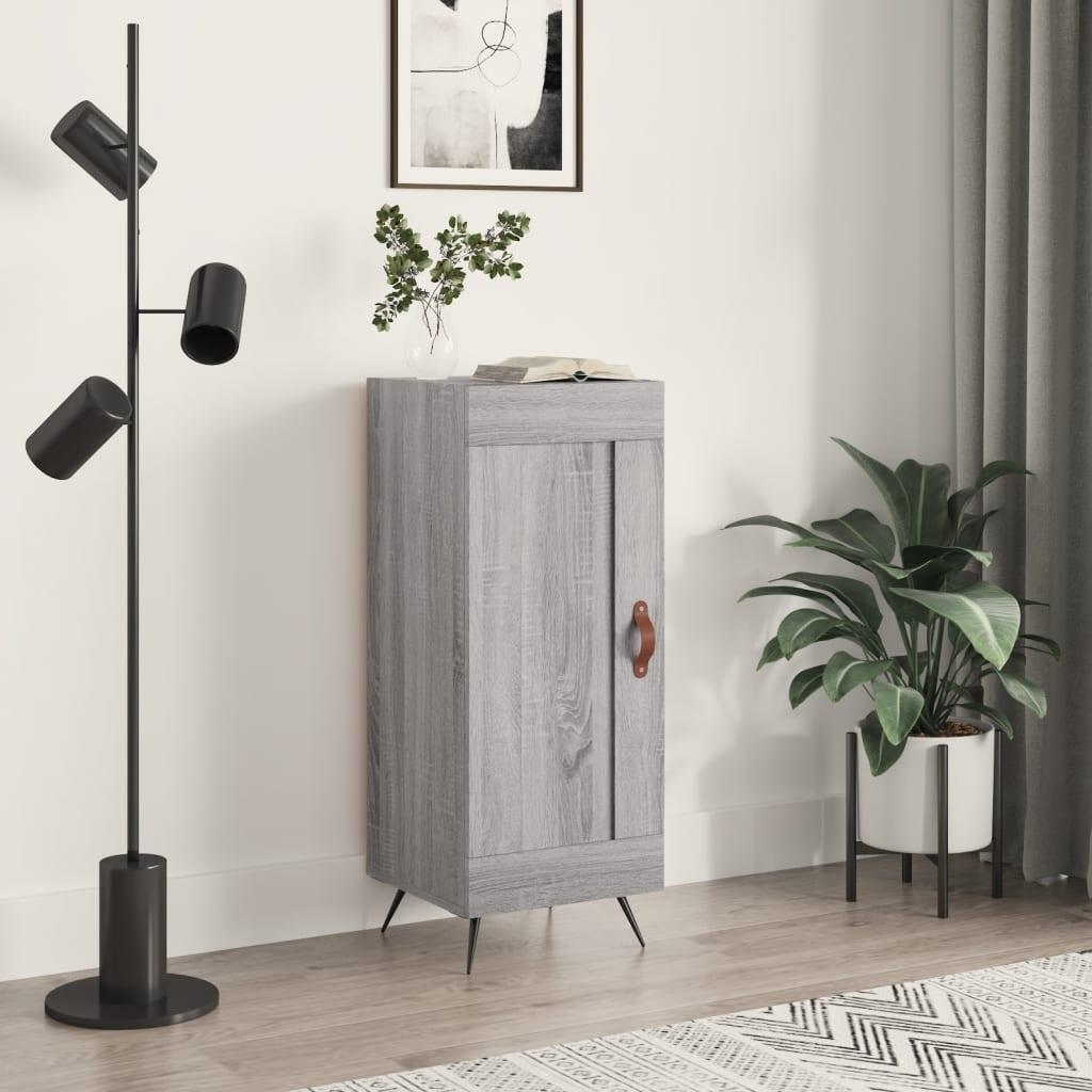 Skænk 34,5×34×90 cm i konstrueret træ - grå sonoma-eg