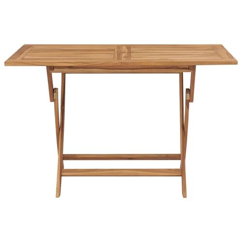 Foldbart havebord 120 x 70 x 75 cm massivt teaktræ