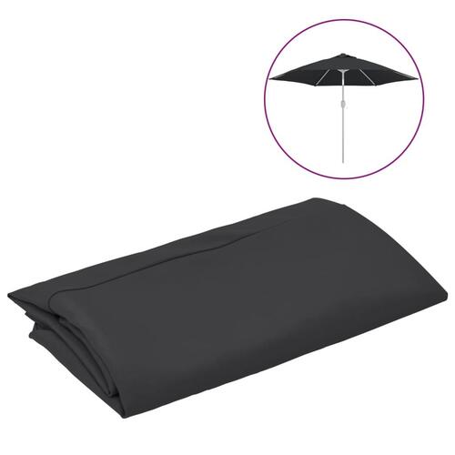 Udskiftningsdug til parasol 300 cm sort