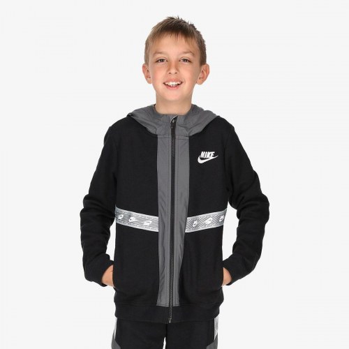 Nike sportsjakke til drenge - sort bomuld, 16 år