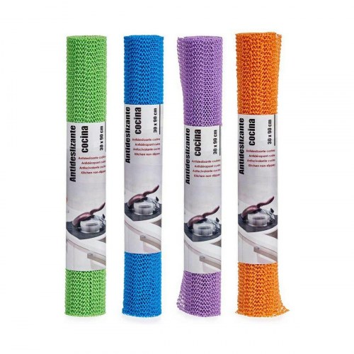 Skridsikkert underlag Kinvara - gummi 30 × 90 cm, blå/grøn/orange