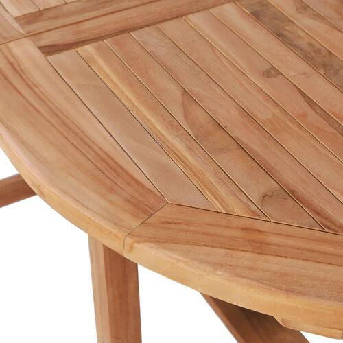 Forlængeligt havebord (110-160) x 80 x 75 cm massivt teaktræ