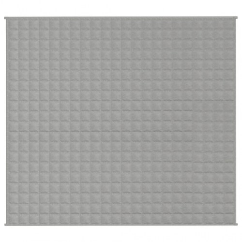 Tyngdetæppe 200 × 220 cm - 9 kg - stof i grå bomuld