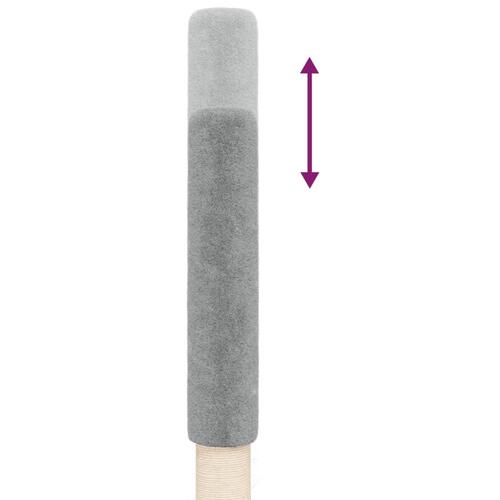 Kradsetræ fra gulv til loft 267,5-297,5 cm lysegrå